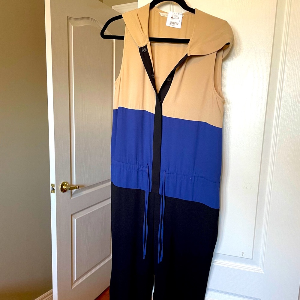 Colour blocked romper